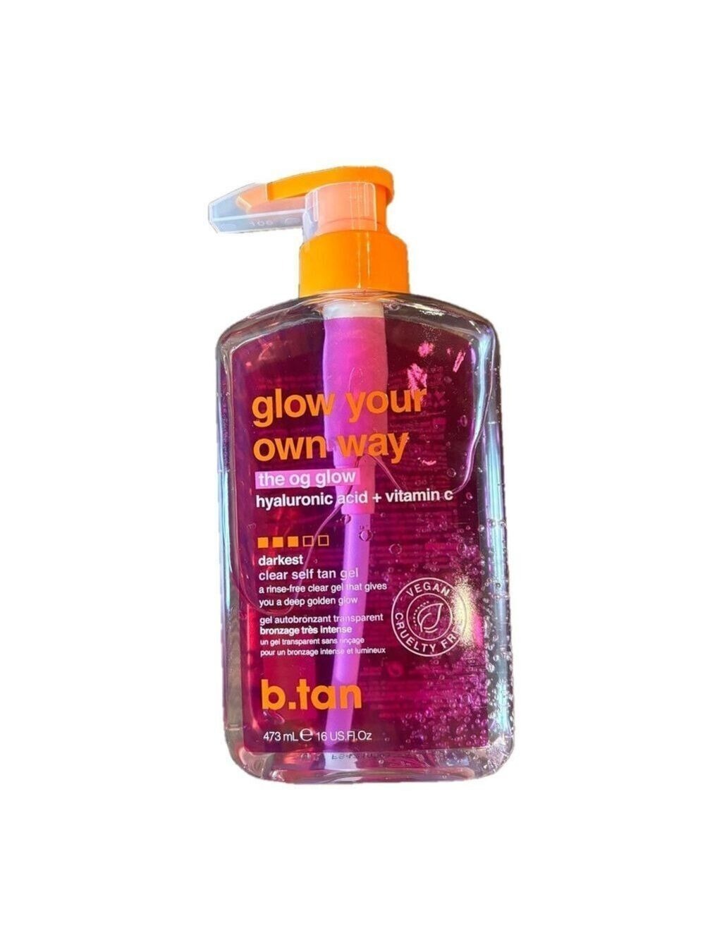 NEW b.tan Glow Your Own Way Clear Self tan Gel